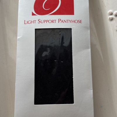 Catherine’s Size A Plus Size Light Support Pantyhose Jet Black